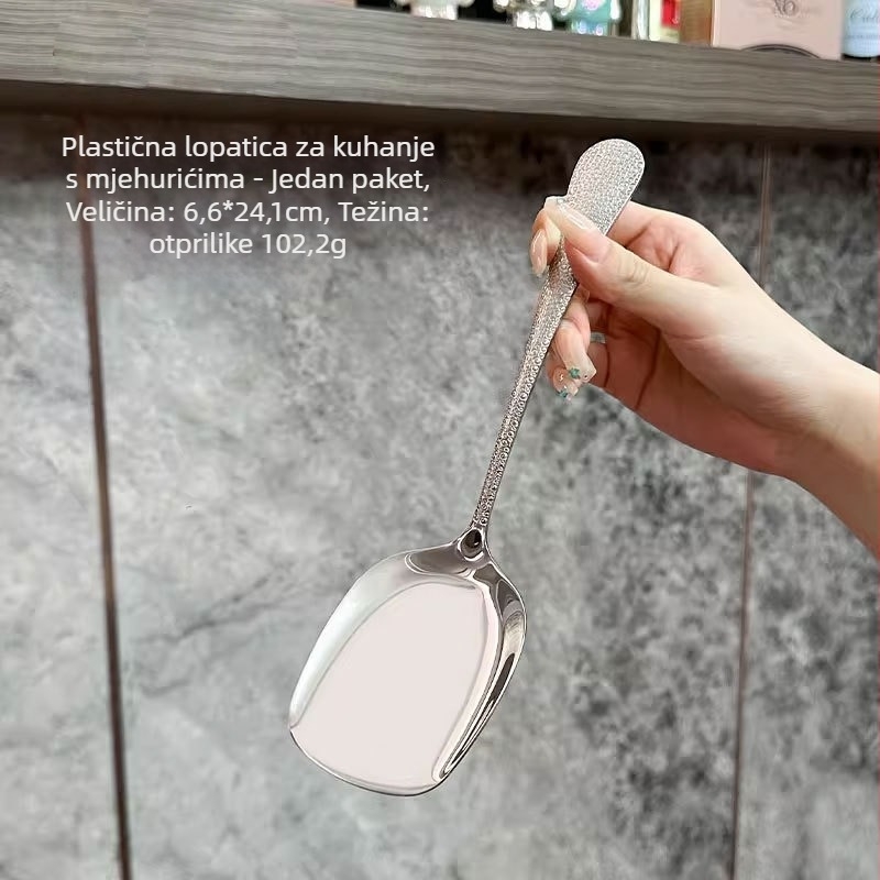 Posluživačka žlica od 316L nehrđajućeg čelika, debeli dizajn, za kućnu, hotelsku i restoransku upotrebu, završna obrada oglednog sjaja