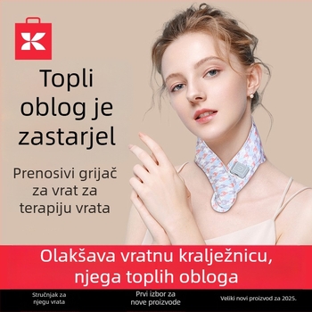 Grafen grijaći šal za vrat s zaštitom ramena, inteligentna kontrola temperature, 5V, 35–55°C