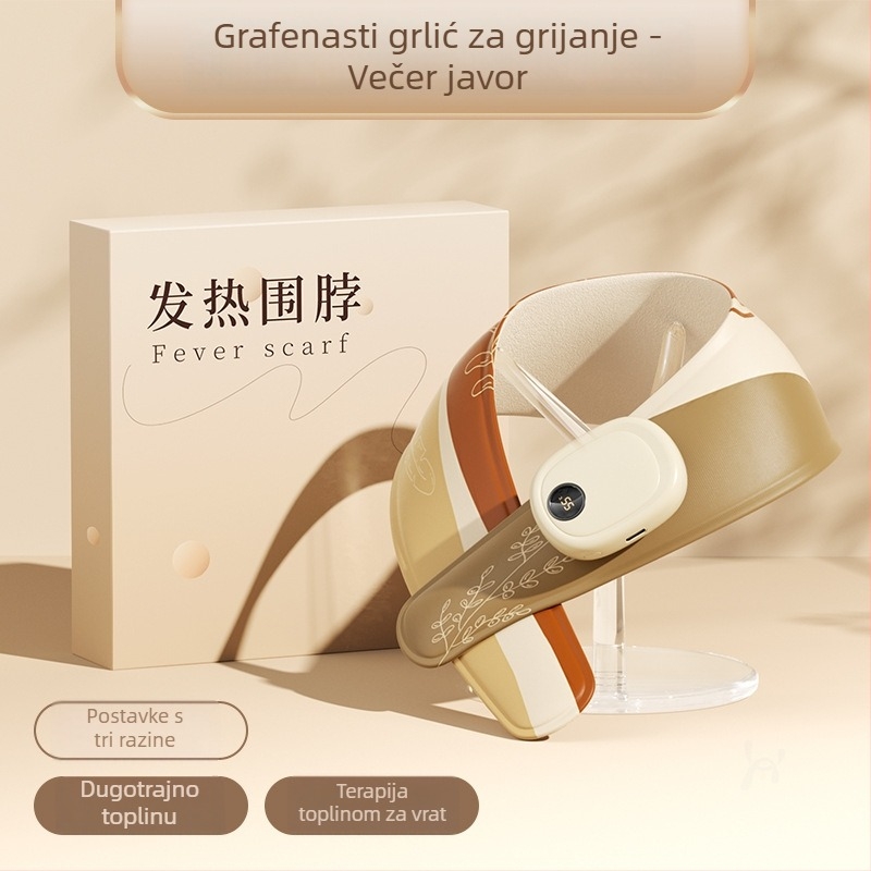 Grafen grijaći šal za vrat s zaštitom ramena, inteligentna kontrola temperature, 5V, 35–55°C