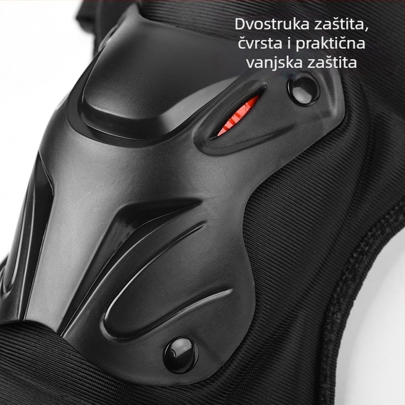 Biciklistički štitnici za koljena i lakat, tvrdi kućište, flis podstava, otporni na vjetar, zimska zaštita