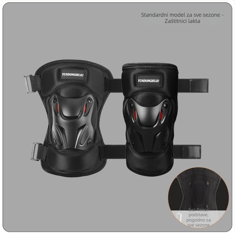 Biciklistički štitnici za koljena i lakat, tvrdi kućište, flis podstava, otporni na vjetar, zimska zaštita