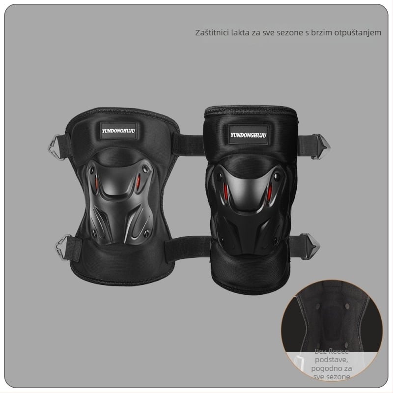 Biciklistički štitnici za koljena i lakat, tvrdi kućište, flis podstava, otporni na vjetar, zimska zaštita