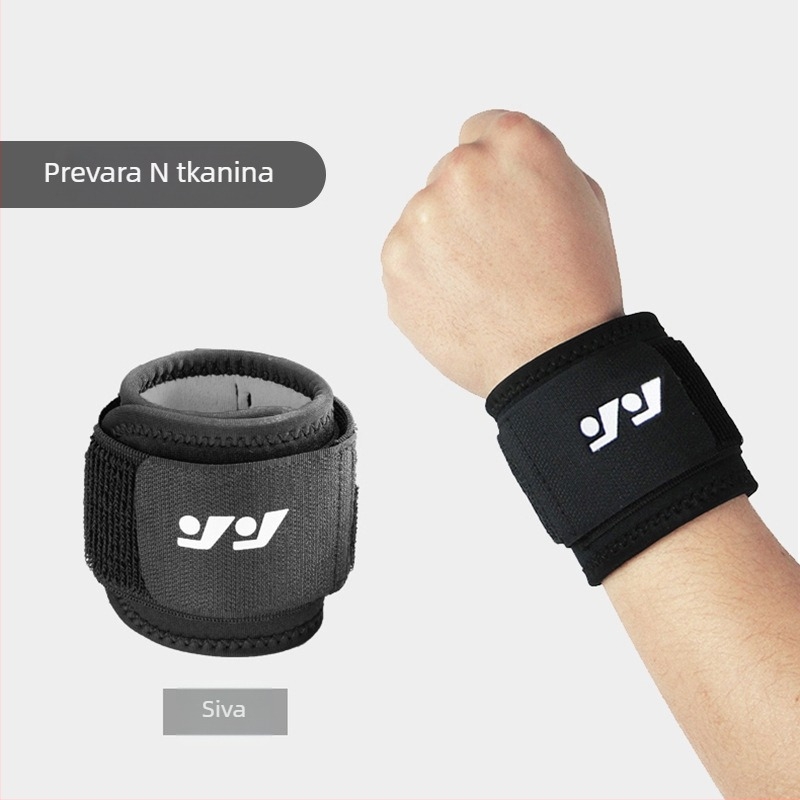 Zglobni zaštitnik za sport s fiksnim remenom i kompresijskom podrškom — neopren i Jiaji tkanina, univerzalna veličina, pogodna za košarku, badminton i odbojku