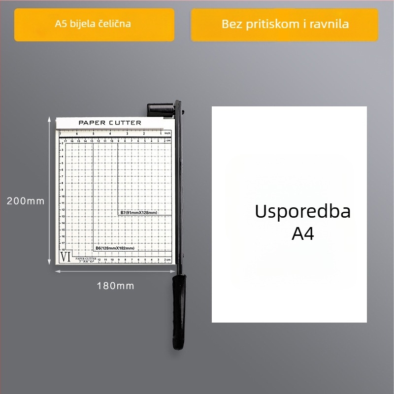 Auboshang plastični ručni rezač za papir, model 1