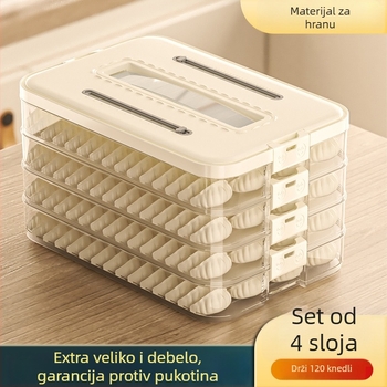 Arnoldin plastična kutija za dumplings – zatvorena, prijenosna, jednostavan i modern dizajn