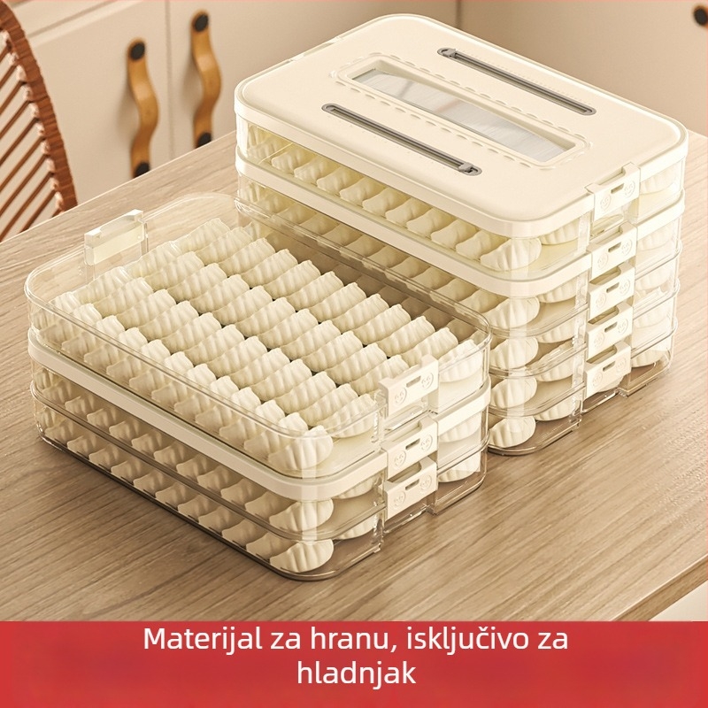 Arnoldin plastična kutija za dumplings – zatvorena, prijenosna, jednostavan i modern dizajn