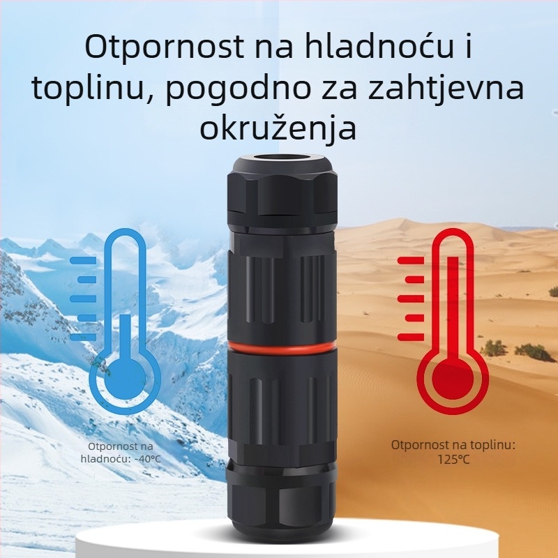 Mini vodootporan konektor za vanjsku upotrebu s pass-through — Cow Hours