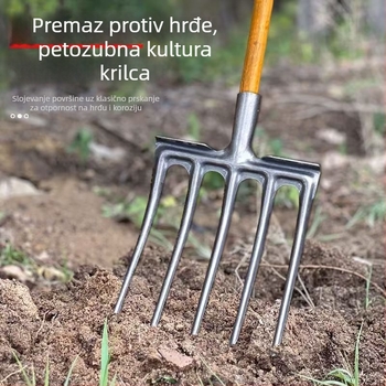 Poljoprivredna željezna vilica od visoko manganskog čelika za razrjeđivanje tla, jedinstvena debela teška glava vilice; Marka: Consultation; Glavna prodajna područja: Kina; Primjenjive industrije: Consultation