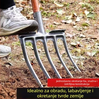 Poljoprivredna željezna vilica od visoko manganskog čelika za razrjeđivanje tla, jedinstvena debela teška glava vilice; Marka: Consultation; Glavna prodajna područja: Kina; Primjenjive industrije: Consultation