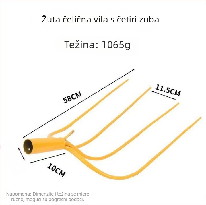 Poljoprivredna željezna vilica od visoko manganskog čelika za razrjeđivanje tla, jedinstvena debela teška glava vilice; Marka: Consultation; Glavna prodajna područja: Kina; Primjenjive industrije: Consultation
