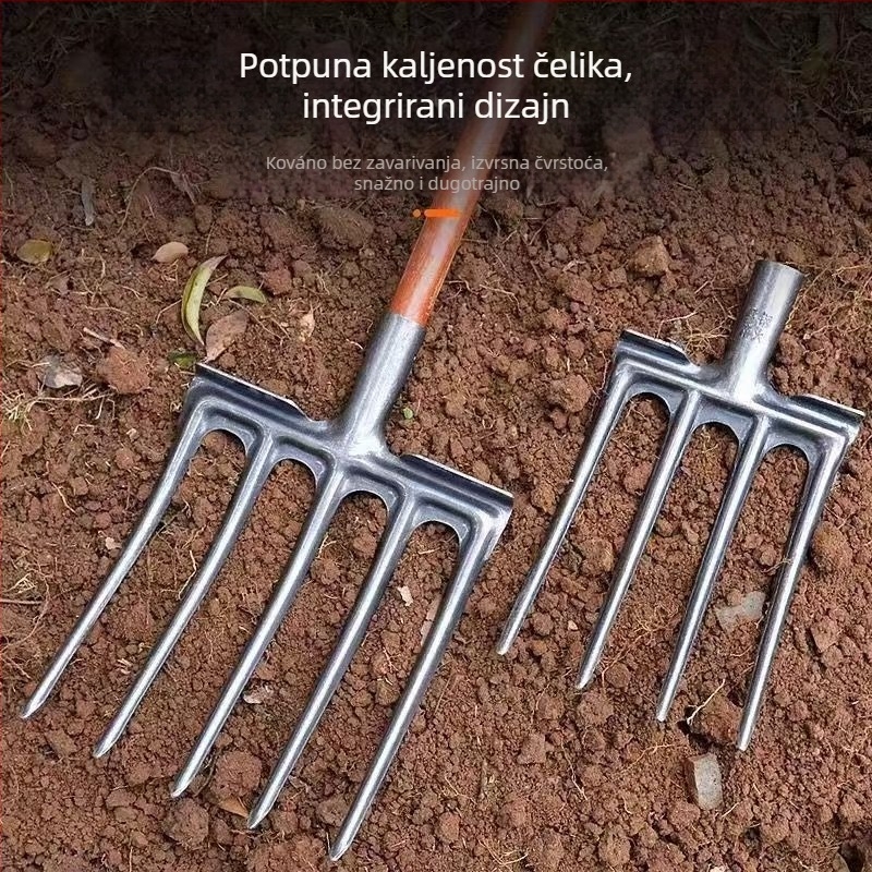 Poljoprivredna željezna vilica od visoko manganskog čelika za razrjeđivanje tla, jedinstvena debela teška glava vilice; Marka: Consultation; Glavna prodajna područja: Kina; Primjenjive industrije: Consultation