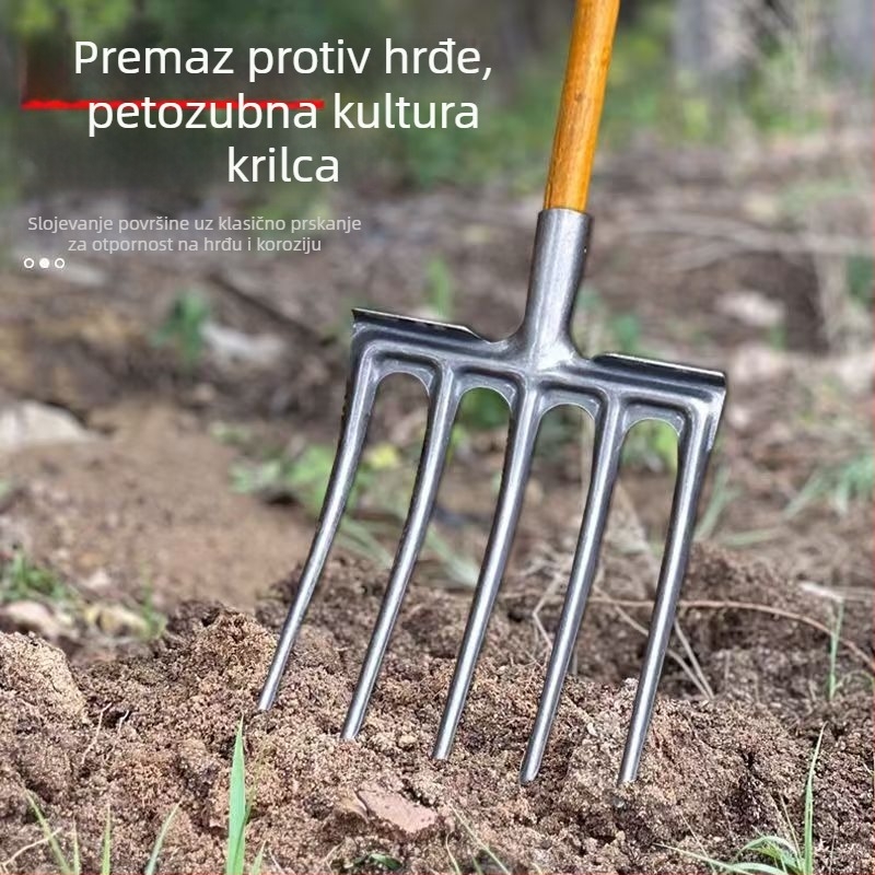 Poljoprivredna željezna vilica od visoko manganskog čelika za razrjeđivanje tla, jedinstvena debela teška glava vilice; Marka: Consultation; Glavna prodajna područja: Kina; Primjenjive industrije: Consultation