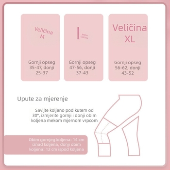 Podrška za koljeno - pleteni najlon, univerzalna, za trčanje, košarku i nogomet