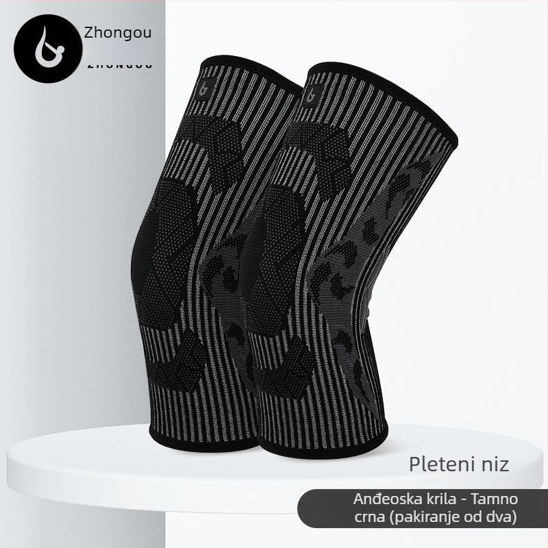 Podrška za koljeno - pleteni najlon, univerzalna, za trčanje, košarku i nogomet