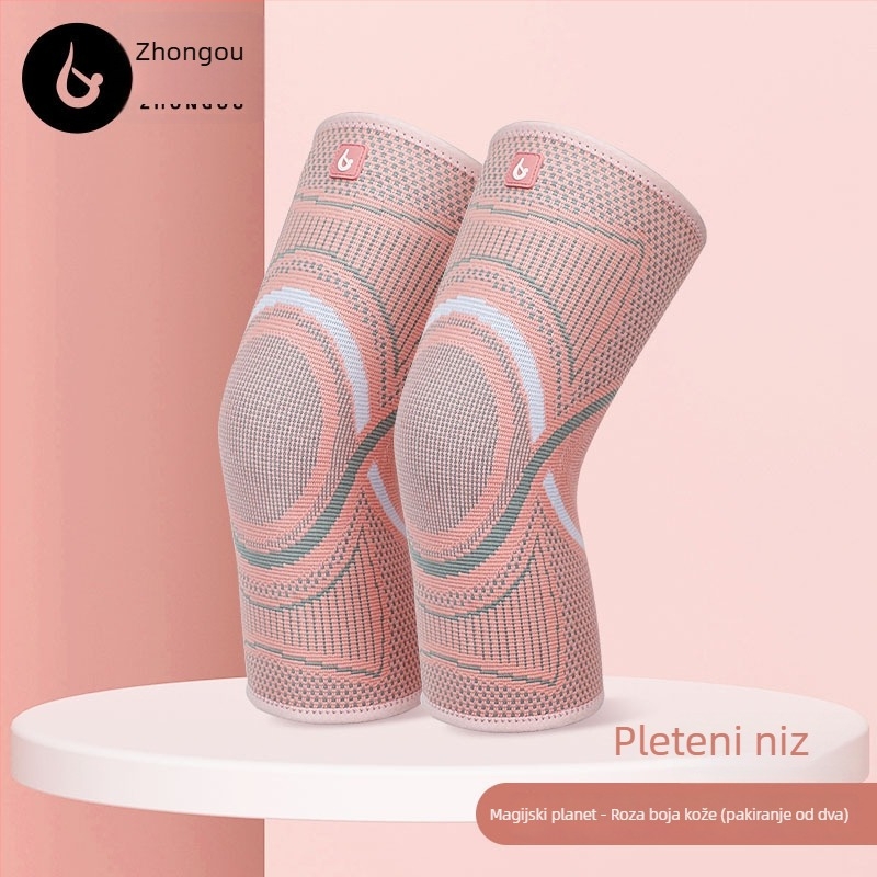 Podrška za koljeno - pleteni najlon, univerzalna, za trčanje, košarku i nogomet