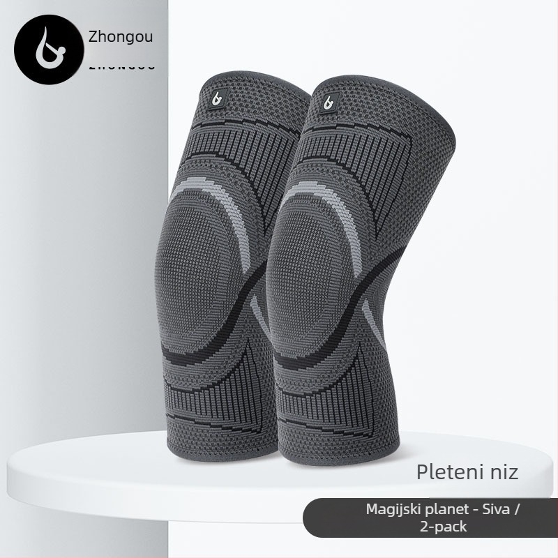 Podrška za koljeno - pleteni najlon, univerzalna, za trčanje, košarku i nogomet