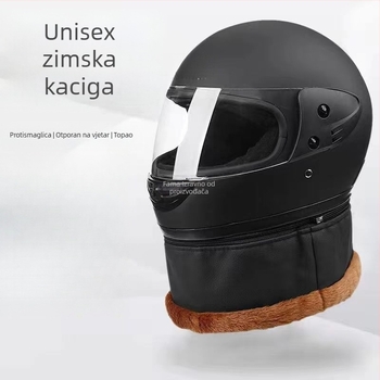 Kaciga za električni bicikl za muškarce i žene, kaciga s punim licem, zimska upotreba, ABS materijal