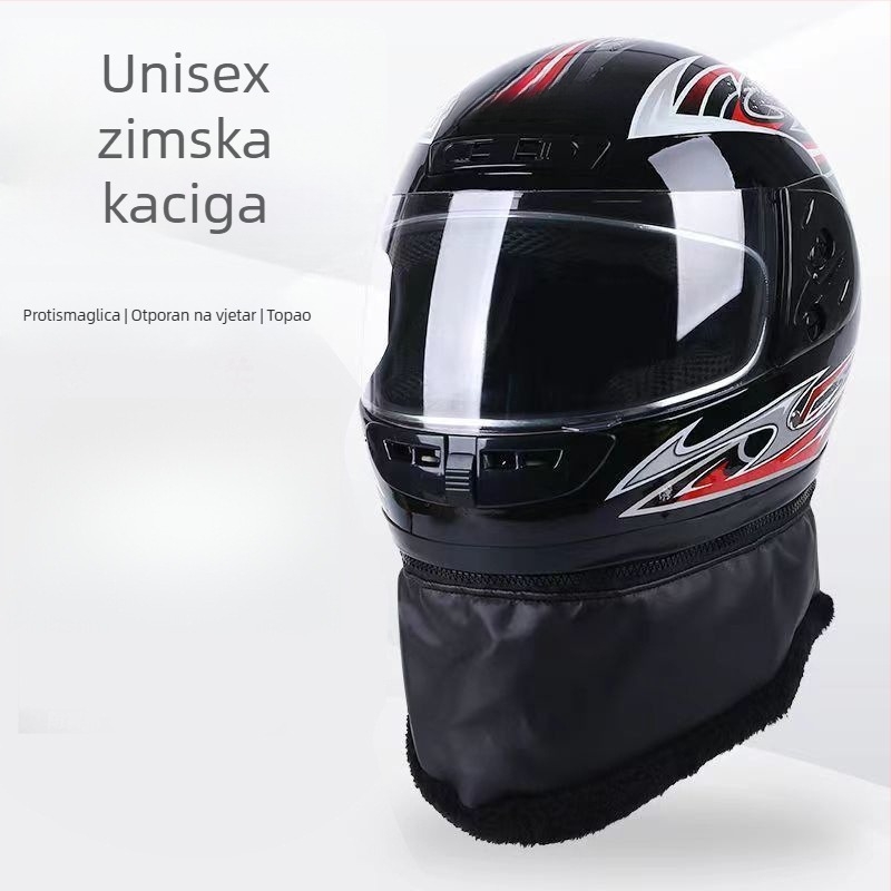 Kaciga za električni bicikl za muškarce i žene, kaciga s punim licem, zimska upotreba, ABS materijal