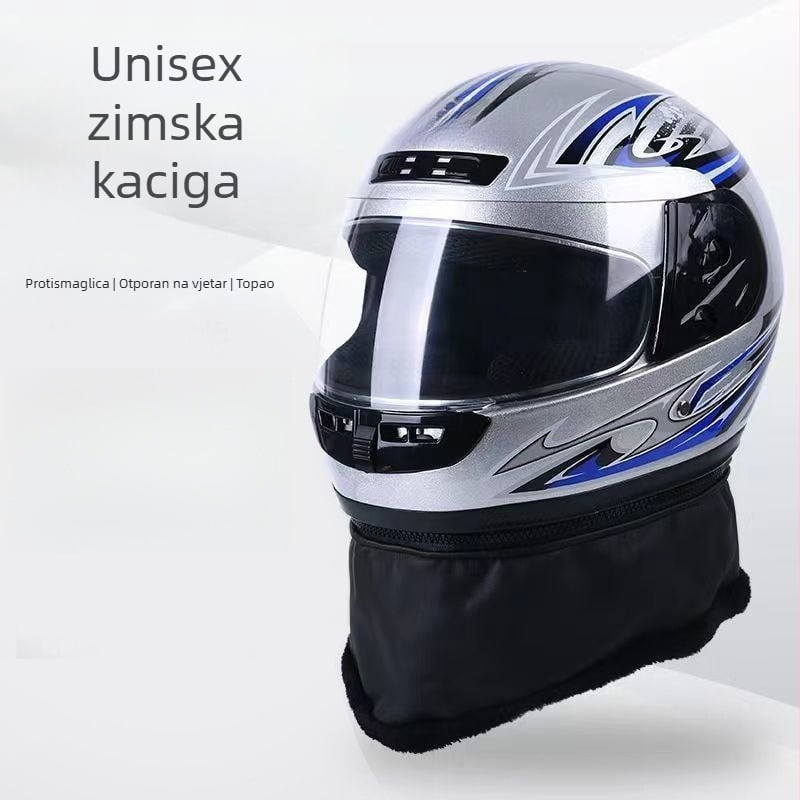 Kaciga za električni bicikl za muškarce i žene, kaciga s punim licem, zimska upotreba, ABS materijal