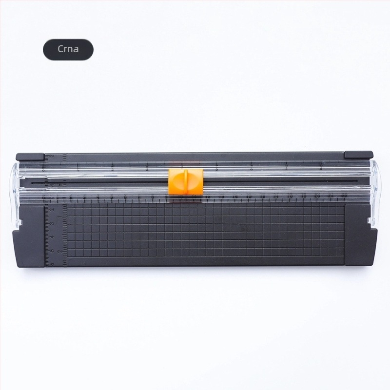 Dvostrani prijenosni rezač papira, plastični, model 857, mini rezač s ravnalom