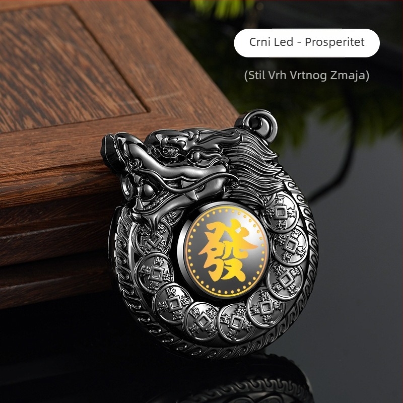 Metalni upaljač s butanom, moderan minimalistički dizajn, višekratna upotreba.