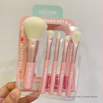 Prijenosni TTR set makeup četkica – najlonsko vlakno, 1-dijelni set, višenamjenska četkica za eyeliner i osnovne četkice za oči i puder