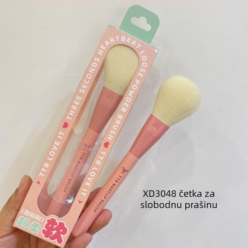 Prijenosni TTR set makeup četkica – najlonsko vlakno, 1-dijelni set, višenamjenska četkica za eyeliner i osnovne četkice za oči i puder