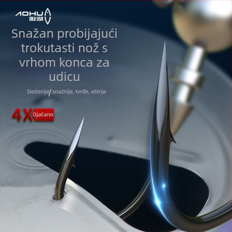 Aohu kuka s olovnom glavom, desni kut, br. 1, 50 komada, s bodljama