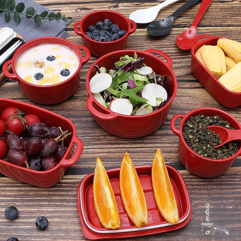 Crisper kutija – kvadratna plastična kutija za hranu, mikrovalna pećnica kompatibilna, očuvanje svježine