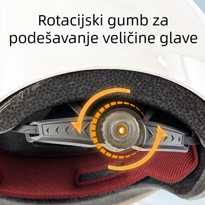 Kaciga za električna vozila, polu-šlem, ABS, certifikat 3C GB811-2022A, unisex, sve sezone