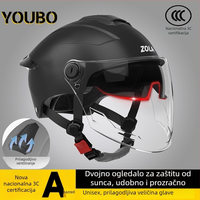 ABS polu-šlem za električna vozila – 3C potvrda, za odrasle, gradska vožnja