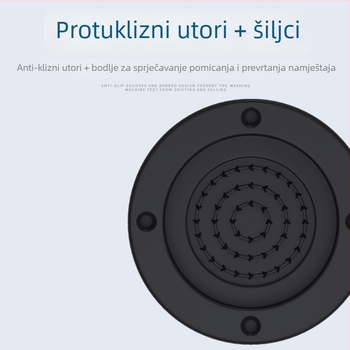 Podloga za nogu perilice i hladnjaka – protuklizna, podesiva, bez ugradnje; plastični materijal