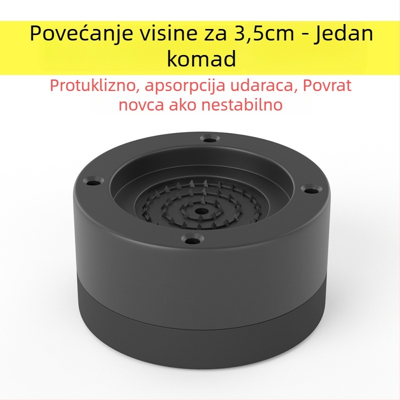 Podloga za nogu perilice i hladnjaka – protuklizna, podesiva, bez ugradnje; plastični materijal