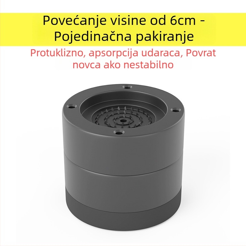 Podloga za nogu perilice i hladnjaka – protuklizna, podesiva, bez ugradnje; plastični materijal