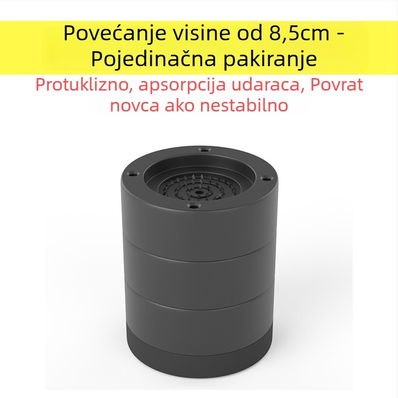 Podloga za nogu perilice i hladnjaka – protuklizna, podesiva, bez ugradnje; plastični materijal