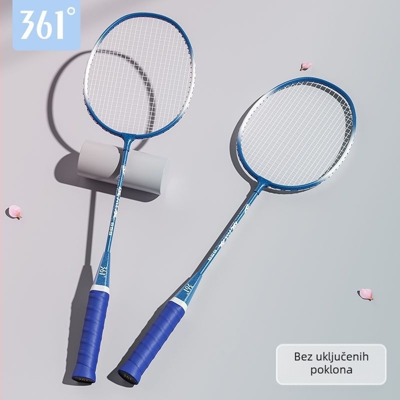 Raketa za badminton 361°, okvir od željeznog legura, težina 95–100 g, debljina drške G2, prav osić dio