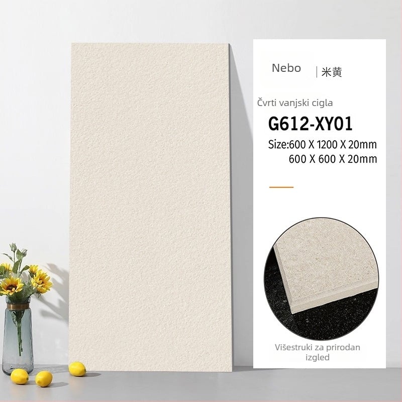 Puna pločica od kvarca s punim tijelom, imitacija kamena, mat završni sloj, protuklizna, otporna na habanje