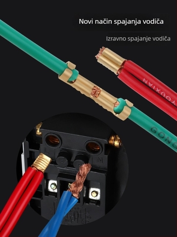 Crimp terminalni konektor – hladno presovanje, za bakreni kabel, međuvrsta/paralelno spajanje, sučelje tip ograde (454A/B/C/T)