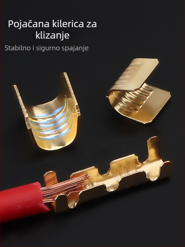 Crimp terminalni konektor – hladno presovanje, za bakreni kabel, međuvrsta/paralelno spajanje, sučelje tip ograde (454A/B/C/T)