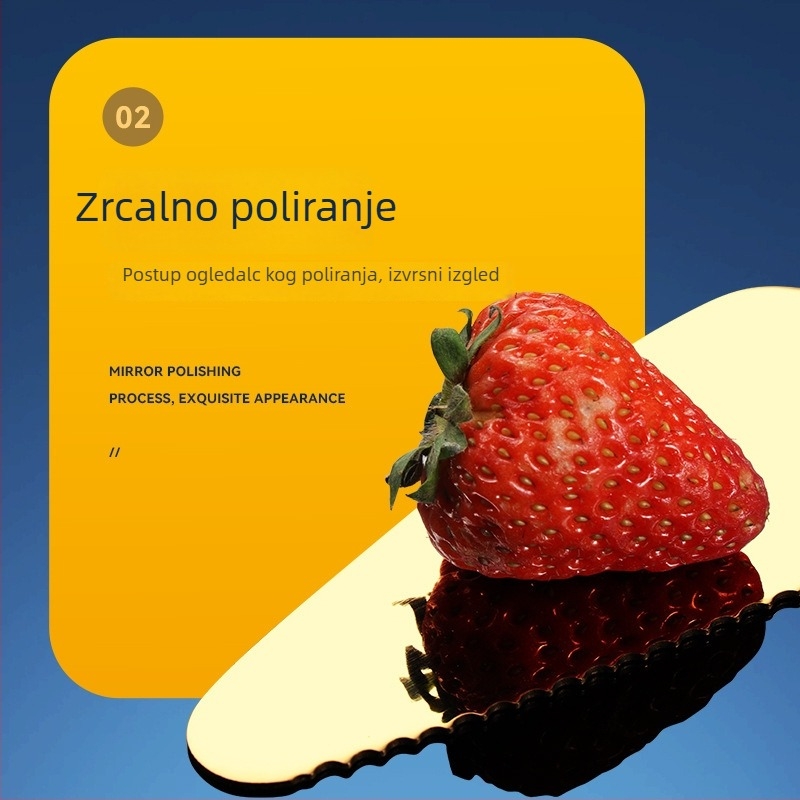 Sanrui set nož, vilica i žlica od nehrđajućeg čelika s oglednim poliranjem