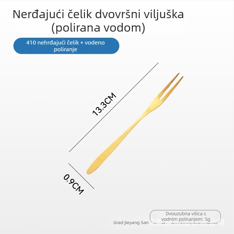 Sanrui set nož, vilica i žlica od nehrđajućeg čelika s oglednim poliranjem