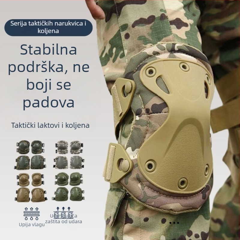Set zaštitnika za koljena i lakat, taktička kamuflaža, ljetna zaštita za trening, TPU/EVA zaštita za planinarenje i vožnju biciklom