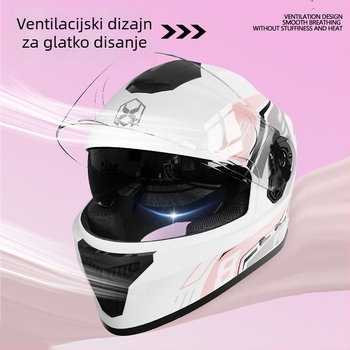 Kaciga za motocikl za odrasle – antifog, sve sezone, polipropilen (PP), pogodna za svakodnevnu vožnju i električni motocikl