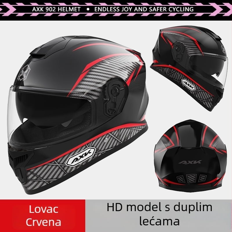 Kaciga za motocikl za odrasle – antifog, sve sezone, polipropilen (PP), pogodna za svakodnevnu vožnju i električni motocikl