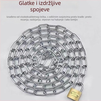 Verižni katanc za bicikle i električne bicikle, galvanizirano željezo, američki stil, model 10000, šifra proizvoda F79S8H89JTM65M