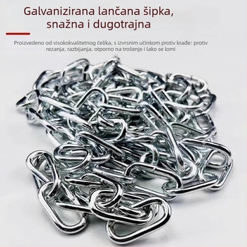 Verižni katanc za bicikle i električne bicikle, galvanizirano željezo, američki stil, model 10000, šifra proizvoda F79S8H89JTM65M
