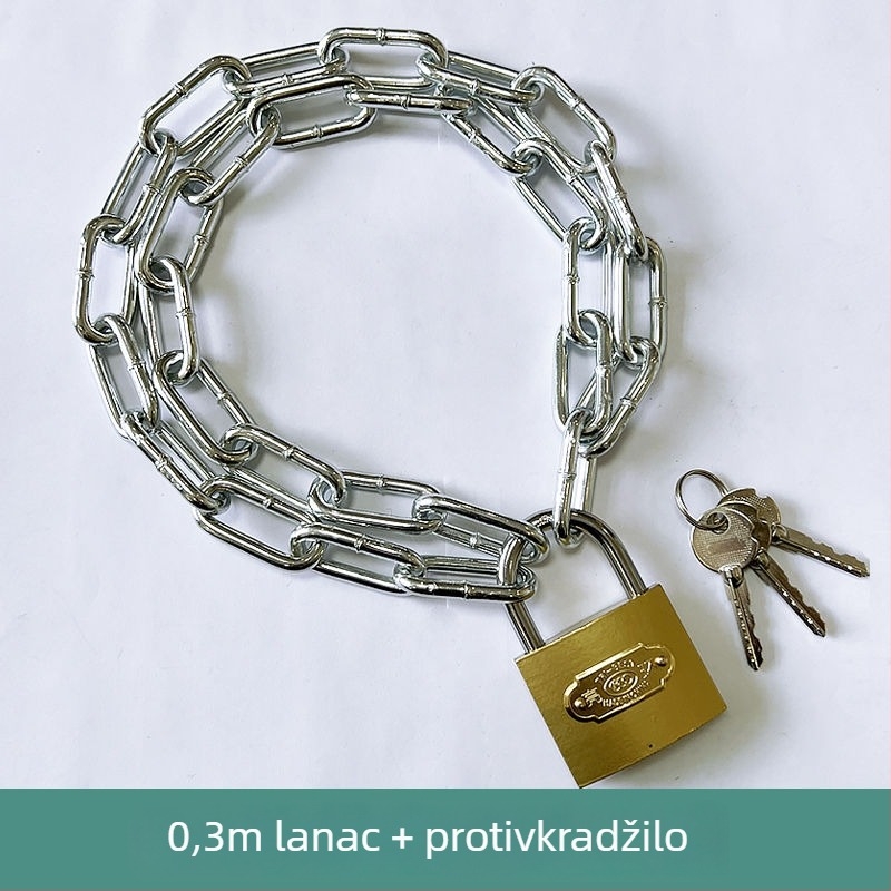 Verižni katanc za bicikle i električne bicikle, galvanizirano željezo, američki stil, model 10000, šifra proizvoda F79S8H89JTM65M