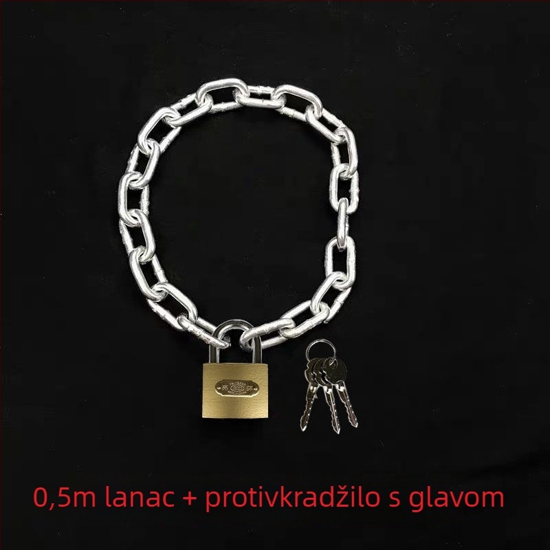 Verižni katanc za bicikle i električne bicikle, galvanizirano željezo, američki stil, model 10000, šifra proizvoda F79S8H89JTM65M