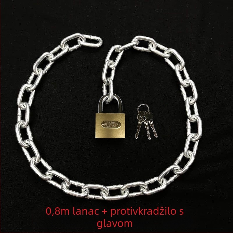 Verižni katanc za bicikle i električne bicikle, galvanizirano željezo, američki stil, model 10000, šifra proizvoda F79S8H89JTM65M