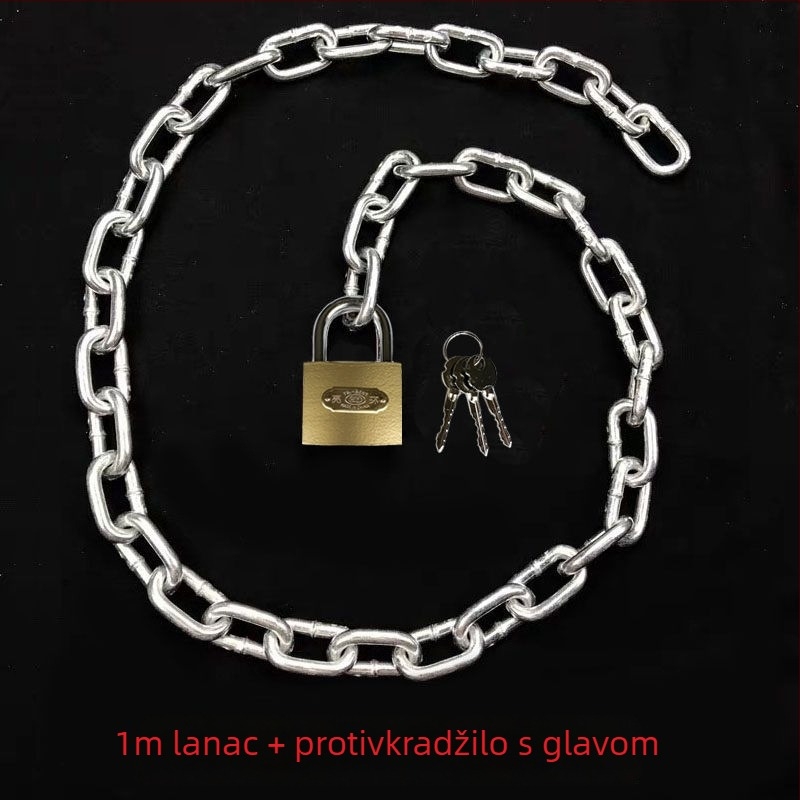 Verižni katanc za bicikle i električne bicikle, galvanizirano željezo, američki stil, model 10000, šifra proizvoda F79S8H89JTM65M